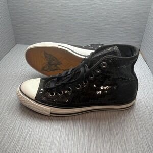 Converse Chuck Taylor High Top Sequins Black Sneakers Mens 7 Womens 9